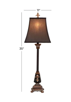 Wholesale 🌟 Tuscan Polystone Buffet Lamp by Monroe Lane 🎉 -Monroe Lane Sales Belk 17226