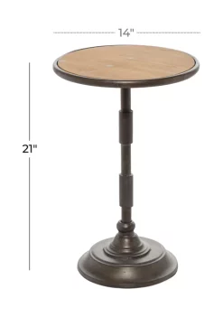 Brand new 🎉 Industrial Metal Accent Table by Monroe Lane ⭐ -Monroe Lane Sales Belk 17229