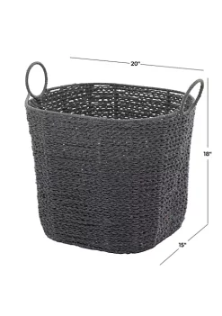 Coupon 😍 Bohemian Cotton Storage Basket by Monroe Lane 🔥 -Monroe Lane Sales Belk 17280