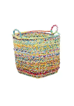 Coupon 😍 Bohemian Cotton Storage Basket by Monroe Lane 🔥 -Monroe Lane Sales Belk 17284