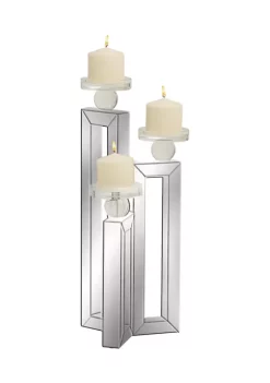 Discount 😀 Glam Wood Candelabra by Monroe Lane ✨ -Monroe Lane Sales Belk 17304