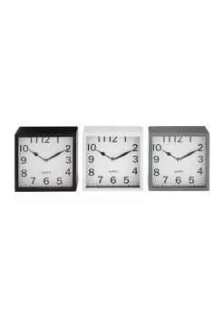 Outlet 🔔 Traditional Metal Clock - Set of 3 by Monroe Lane 😀