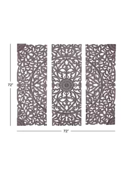 Coupon 😉 Traditional Wood Wall Decor - Set of 3 by Monroe Lane 😀 -Monroe Lane Sales Belk 17330