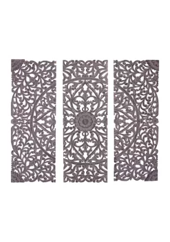 Coupon 😉 Traditional Wood Wall Decor - Set of 3 by Monroe Lane 😀 -Monroe Lane Sales Belk 17332