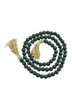 Best reviews of ❤️ Bohemian Wood Garland with Tassel by Monroe Lane 🥰 -Monroe Lane Sales Belk 17347