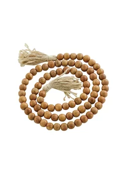 Best reviews of ❤️ Bohemian Wood Garland with Tassel by Monroe Lane 🥰 -Monroe Lane Sales Belk 17348