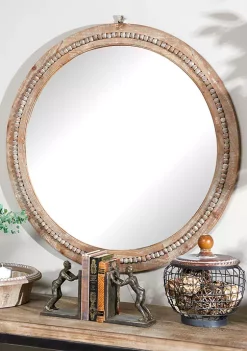 Outlet 🧨 Bohemian Wood Wall Mirror by Monroe Lane 👏 -Monroe Lane Sales Belk 1741