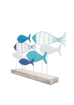 Wholesale 🥰 Coastal Metal Sculpture by Monroe Lane ❤️ -Monroe Lane Sales Belk 17485