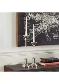 Buy 😉 Glam Aluminum Candle Holder - Set of 2 by Monroe Lane 💯 -Monroe Lane Sales Belk 17488