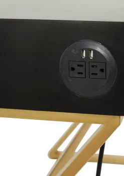 Budget ✨ Contemporary Wood Desk by Monroe Lane 🤩 -Monroe Lane Sales Belk 17524