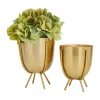 Outlet 🎁 Contemporary Metal Planter - Set of 2 by Monroe Lane 👏