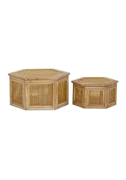 Best Pirce 🔔 Country Cottage Wood Box - Set of 2 by Monroe Lane 🌟 -Monroe Lane Sales Belk 17577