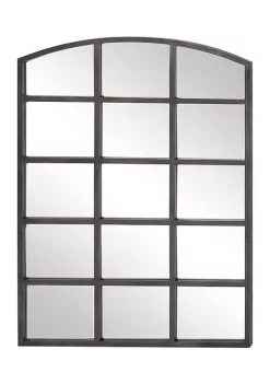 Deals 😉 Industrial Metal Wall Mirror by Monroe Lane ⭐ -Monroe Lane Sales Belk 17583
