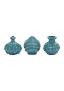 Best deal ✔️ Modern Ceramic Vase - Set of 3 by Monroe Lane 🤩 -Monroe Lane Sales Belk 17623