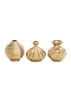 Best deal ✔️ Modern Ceramic Vase - Set of 3 by Monroe Lane 🤩 -Monroe Lane Sales Belk 17624