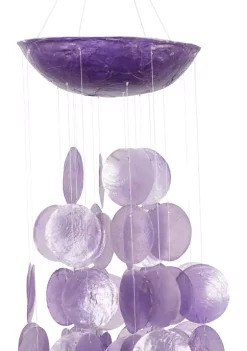 Outlet 🛒 Coastal Capiz Shell Windchime by Monroe Lane 🧨 -Monroe Lane Sales Belk 17636