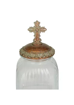 New ✔️ Traditional Glass Decorative Jars - Set of 3 by Monroe Lane 👍 -Monroe Lane Sales Belk 17685