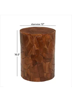 Flash Sale 🧨 Contemporary Teak Wood Accent Table by Monroe Lane 👍 -Monroe Lane Sales Belk 17731