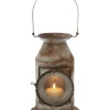 New ⌛ Rustic Metal Candle Lantern by Monroe Lane 👍