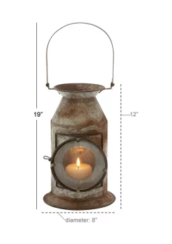 New ⌛ Rustic Metal Candle Lantern by Monroe Lane 👍 -Monroe Lane Sales Belk 17738