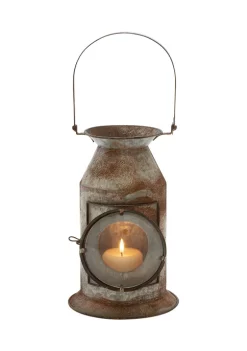 New ⌛ Rustic Metal Candle Lantern by Monroe Lane 👍 -Monroe Lane Sales Belk 17739