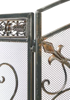 Coupon 🛒 Traditional Metal Fireplace Screen by Monroe Lane ❤️ -Monroe Lane Sales Belk 17797