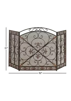 Coupon 🛒 Traditional Metal Fireplace Screen by Monroe Lane ❤️ -Monroe Lane Sales Belk 17798
