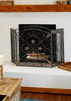 Coupon 🛒 Traditional Metal Fireplace Screen by Monroe Lane ❤️ -Monroe Lane Sales Belk 17800
