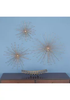 New ✔️ Modern Metal Wall Decor - Set of 3 by Monroe Lane 🤩 -Monroe Lane Sales Belk 17806