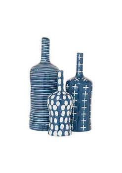 Top 10 🥰 Contemporary Ceramic Vase - Set of 3 by Monroe Lane ❤️ -Monroe Lane Sales Belk 17871