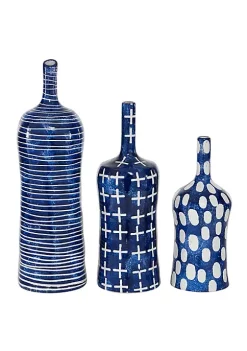 Top 10 🥰 Contemporary Ceramic Vase - Set of 3 by Monroe Lane ❤️ -Monroe Lane Sales Belk 17872
