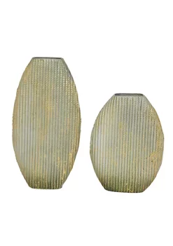 Coupon 🔔 Contemporary Metal Vase - Set of 2 by Monroe Lane 🔔 -Monroe Lane Sales Belk 17883