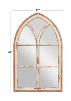 Budget ✔️ Vintage Wood Wall Mirror by Monroe Lane ❤️ -Monroe Lane Sales Belk 17896