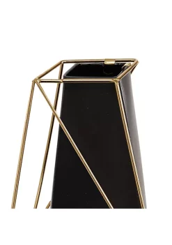 Best Sale 👍 Contemporary Metal Vase - Set of 2 by Monroe Lane ❤️ -Monroe Lane Sales Belk 17901