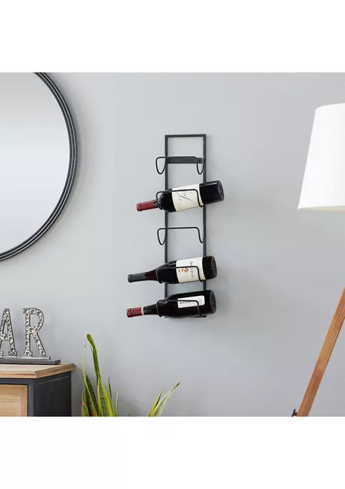 Promo ✔️ Industrial Metal Wall Wine Rack by Monroe Lane 🤩 2 Promo ✔️ Industrial Metal Wall Wine Rack by Monroe Lane 🤩 - Image 2
