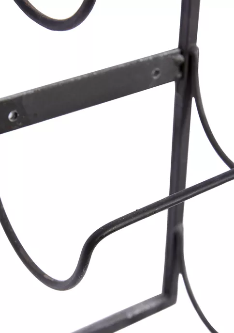 Promo ✔️ Industrial Metal Wall Wine Rack by Monroe Lane 🤩 3 Promo ✔️ Industrial Metal Wall Wine Rack by Monroe Lane 🤩 - Image 3