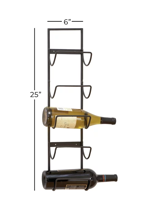 Promo ✔️ Industrial Metal Wall Wine Rack by Monroe Lane 🤩 4 Promo ✔️ Industrial Metal Wall Wine Rack by Monroe Lane 🤩 - Image 4