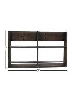Hot Sale 🔔 Wood Rustic Wall Shelf by Monroe Lane 🤩 -Monroe Lane Sales Belk 17958
