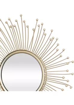 Best reviews of ❤️ Glam Metal Wall Mirror - Set of 3 by Monroe Lane 😍 -Monroe Lane Sales Belk 17968