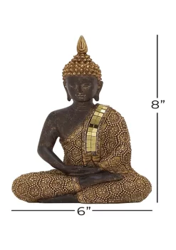 Buy 🧨 Bohemian Polystone Buddha Sculpture by Monroe Lane ✨ -Monroe Lane Sales Belk 17983