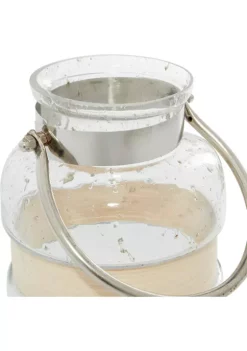 Best Pirce 😍 Contemporary Glass Lantern by Monroe Lane ⌛ -Monroe Lane Sales Belk 17988