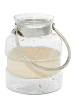 Best Pirce 😍 Contemporary Glass Lantern by Monroe Lane ⌛ -Monroe Lane Sales Belk 17990