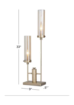 Outlet 😉 Modern Metal Accent Lamp by Monroe Lane 😉 -Monroe Lane Sales Belk 17993