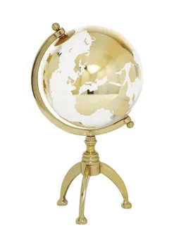Best Pirce 🤩 Glam Aluminum Globe by Monroe Lane 🔥 -Monroe Lane Sales Belk 17999