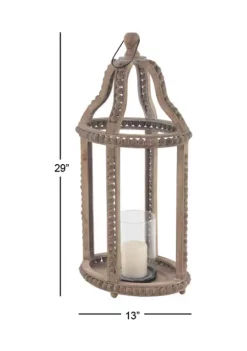 Promo 😍 Farmhouse Reclaimed Wood Lantern by Monroe Lane 😍 -Monroe Lane Sales Belk 18011