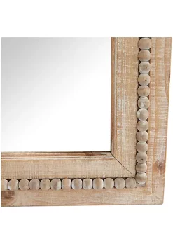 Best Sale 👏 Bohemian Wood Wall Mirror by Monroe Lane 🎁 -Monroe Lane Sales Belk 18021