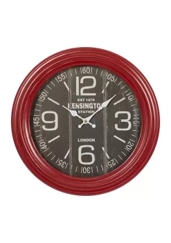 Promo ❤️ Vintage Metal Wall Clock by Monroe Lane 🎁