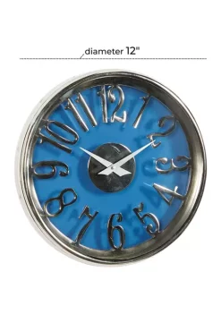 Buy ⭐ Aluminum Contemporary Wall Clock by Monroe Lane 🥰 -Monroe Lane Sales Belk 18072