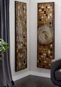 Best Sale 🎁 Modern Wood Wall Art - Set of 2 by Monroe Lane 🛒