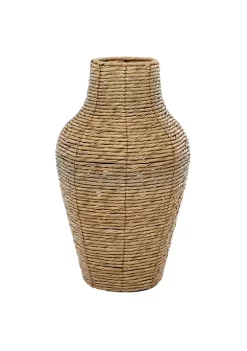 Budget 🌟 Coastal Faux Seagrass Vase by Monroe Lane 🎁 -Monroe Lane Sales Belk 18160
